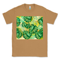Toasted Coconut monstera leaf Classic Tee - TumblerDesignByShophia
