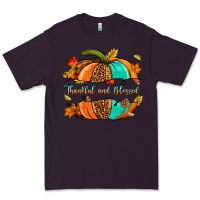 Plum pumpkin thankful and blessed Premium Tee - NancyCooperArtShop