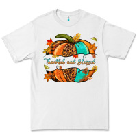 White pumpkin thankful and blessed Premium Tee - NancyCooperArtShop