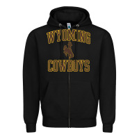 Black Wyoming Cowboys Men's Apparel Gameday Arch Over Cowboys Sweat Zipper Hoodie - longCreatives