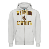 Dove Grey Wyoming Cowboys Men's Apparel Gameday Arch Over Cowboys Sweat Zipper Hoodie - longCreatives