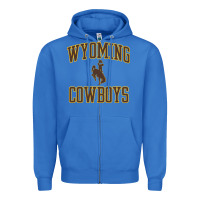 True Royal Wyoming Cowboys Men's Apparel Gameday Arch Over Cowboys Sweat Zipper Hoodie - longCreatives