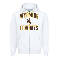 White Wyoming Cowboys Men's Apparel Gameday Arch Over Cowboys Sweat Zipper Hoodie - longCreatives