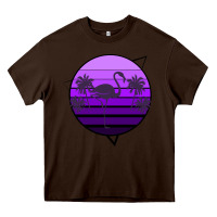 Chocolate Brown Flamingo Palm Heavy Core Tee - Bettercallsaul