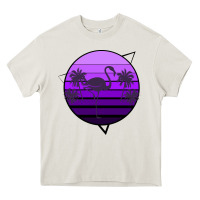 Cream Flamingo Palm Heavy Core Tee - Bettercallsaul