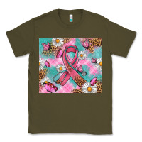 Army Green Breast Cancer Ribbon Stethoscope Classic Tee - Artiststas