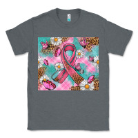 Charcoal Heather Breast Cancer Ribbon Stethoscope Classic Tee - Artiststas