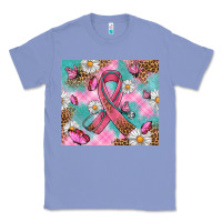 Colony Blue Breast Cancer Ribbon Stethoscope Classic Tee - Artiststas
