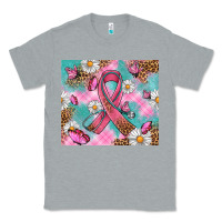 Heather Grey Breast Cancer Ribbon Stethoscope Classic Tee - Artiststas