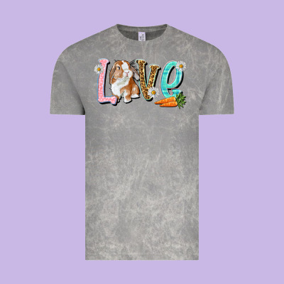 Love Easter Rabbit Easter Day Vintage Tee Designed By Howdyjamesfarm