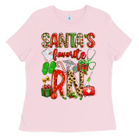 Bubblegum Pink santa's favorite RN Ladies Tee - texasbilliewilder