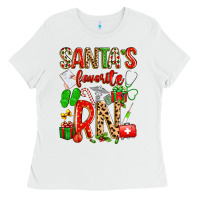 White santa's favorite RN Ladies Tee - texasbilliewilder