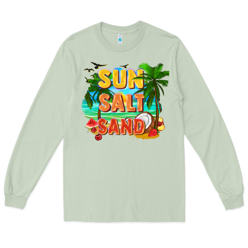 Sun Salt Sand Long Sleeve Tee by FaDigitalArtStudio | Teevron