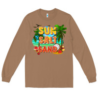 Toasted Coconut Sun salt sand Long Sleeve Tee - FaDigitalArtStudio