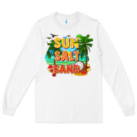White Sun salt sand Long Sleeve Tee - FaDigitalArtStudio