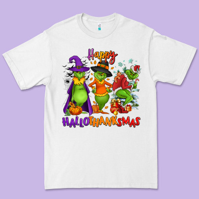 Happy Hallothanksmas Premium Tee Designed By Nancycooperartshop