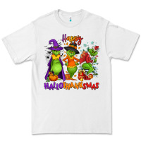 White Happy Hallothanksmas Premium Tee - NancyCooperArtShop