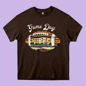 Game Day Vibes Heavy Core Tee Designed By Bettercallsaul