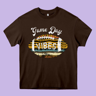 Game Day Vibes Heavy Core Tee Designed By Bettercallsaul