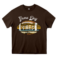 Chocolate Brown Game Day Vibes Heavy Core Tee - Bettercallsaul