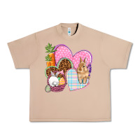 Burro Easter hearts Easter Day Urban Heavy Tee - HowdyJamesFarm