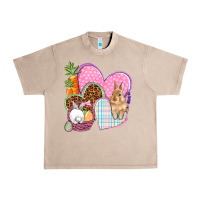 French Oak Easter hearts Easter Day Urban Heavy Tee - HowdyJamesFarm