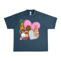 Midnight Navy Easter hearts Easter Day Urban Heavy Tee - HowdyJamesFarm