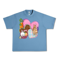 Pebble Blue Easter hearts Easter Day Urban Heavy Tee - HowdyJamesFarm