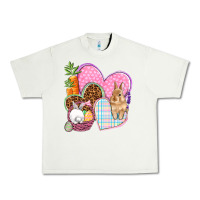 Pistachio Easter hearts Easter Day Urban Heavy Tee - HowdyJamesFarm