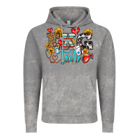 Cloud Rock ekg tech Vintage Hoodie - OliviaCreatesArt