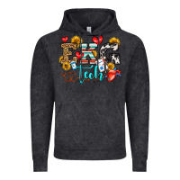 Vintage Black ekg tech Vintage Hoodie - OliviaCreatesArt