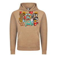 Vintage Coffee ekg tech Vintage Hoodie - OliviaCreatesArt