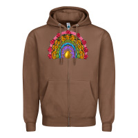 Chestnut easter and spring with flowers carrots butterfly and sunflower rainbow Zipper Hoodie - Artiststas
