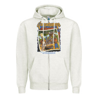 Oatmeal Heather R.L. Stine Goosebumps Halloween Say Cheese And Die Zipper Hoodie - longCreatives