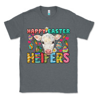 Charcoal Heather Happy Easter Heifers Easter Day Classic Tee - HowdyJamesFarm