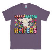 Lavender Happy Easter Heifers Easter Day Classic Tee - HowdyJamesFarm