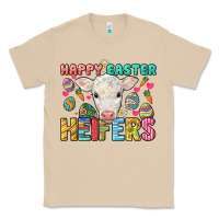 Mushroom Happy Easter Heifers Easter Day Classic Tee - HowdyJamesFarm