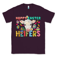 Plum Happy Easter Heifers Easter Day Classic Tee - HowdyJamesFarm