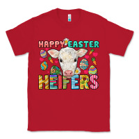 Red Happy Easter Heifers Easter Day Classic Tee - HowdyJamesFarm