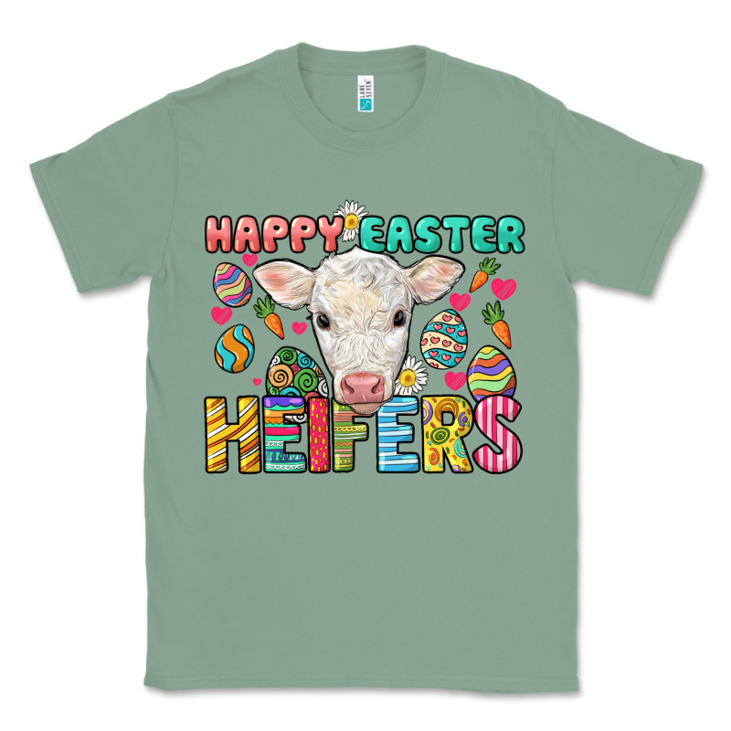Happy Easter Heifers Easter Day Classic Tee by HowdyJamesFarm | Teevron