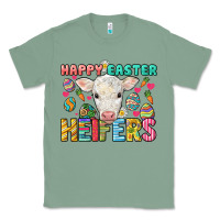 Sage Happy Easter Heifers Easter Day Classic Tee - HowdyJamesFarm