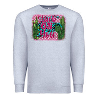 Heather Grey stuck on you cactus Premium Sweatshirt - BarkalooDesign