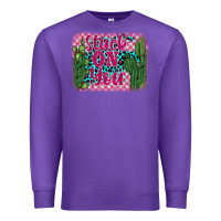 Purple stuck on you cactus Premium Sweatshirt - BarkalooDesign
