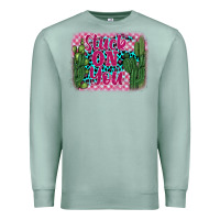 Seafoam stuck on you cactus Premium Sweatshirt - BarkalooDesign