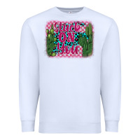 White stuck on you cactus Premium Sweatshirt - BarkalooDesign