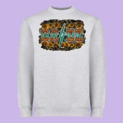 Babe Heavyweight Sweatshirt Designed By Racoondesign