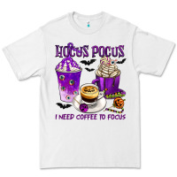 White Hocus Pocus I Need Coffee to Focus Premium Tee - texasbilliewilder