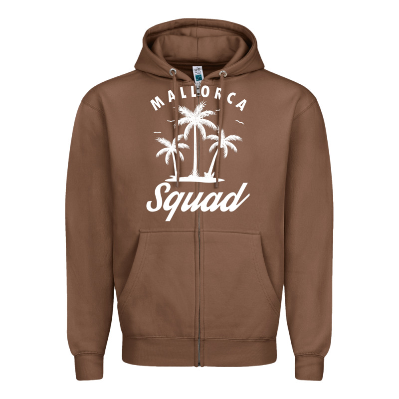 Mallorca Squad Beach Summer Surfing Swimming Travel Vacation Zipper Hoodie by longCreatives | Teevron