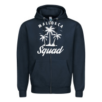 Navy Mallorca Squad Beach Summer Surfing Swimming Travel Vacation Zipper Hoodie - longCreatives