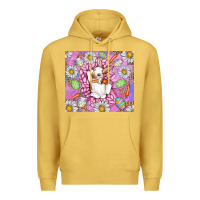 Antique Gold Easter Bunny Premium Hoodie - CowhideDigitalArt